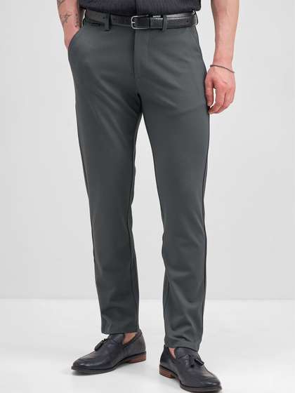 HIGHLANDER Men Slim
                        Fit Trousers