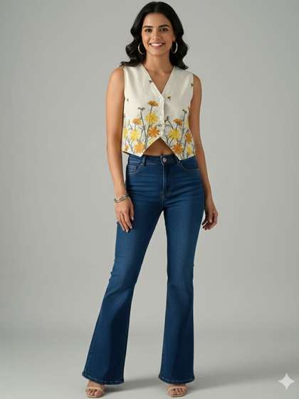 PDN: Roadster
                          Embellished Pure Cotton V-Neck Waistcoat