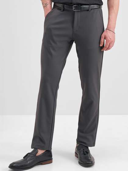 HIGHLANDER Men Slim
                        Fit Trousers