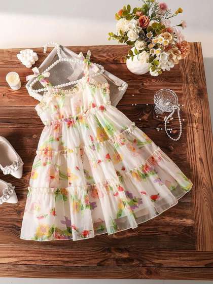 DHARMIKAAY TRENDZ Floral
                    Print Fit & Flare Dress