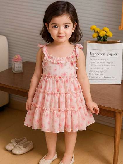 DHARMIKAAY TRENDZ Floral
                    Print Fit & Flare Dress