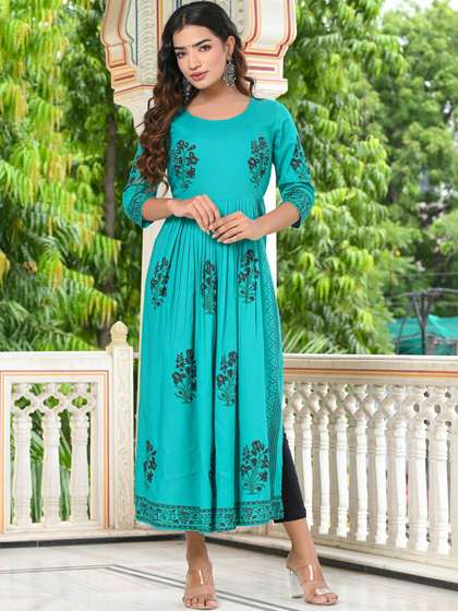 SALE MANTRA Block Printed Kurta