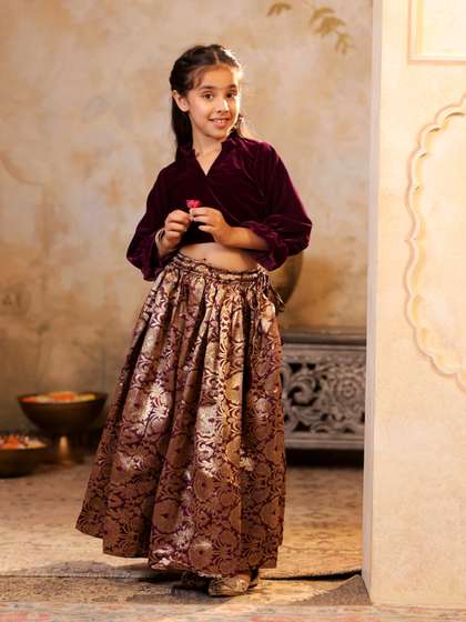 SHORGUL Girls Ready to
                    Wear Lehenga & Shirt
