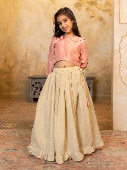 SHORGUL Girls Ready to
                    Wear Lehenga & Shirt