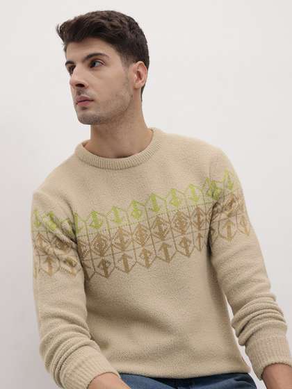 The Roadster Life
                        Co. Geometric Self Design Pullover