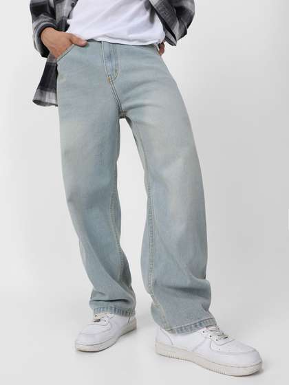Urbano Fashion Men
                        Loose Relaxed Fit Heavy Fade Jeans