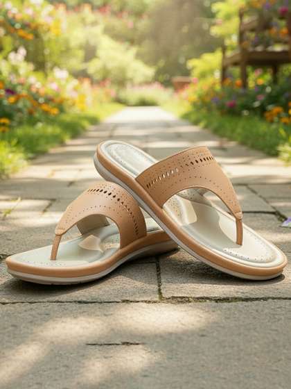DOCTOR EXTRA SOFT
                        Women Laser Cuts Memory Foam Stylish Slippers