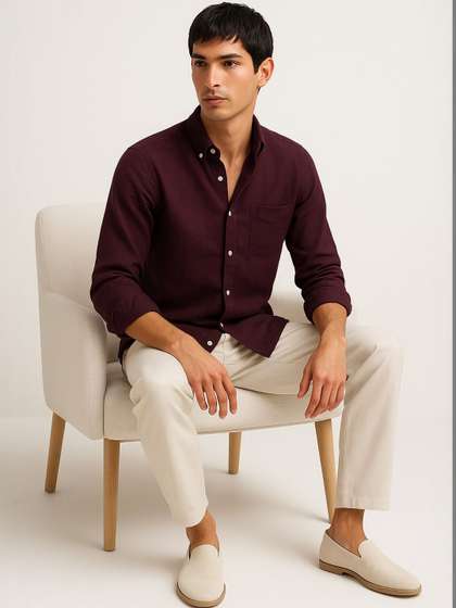 MISCHIEF MONKEY Men
                        Classic Casual Shirt
