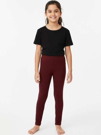 Charm n Cherish Girls
                      Mid-Rise Ankle Length Leggings