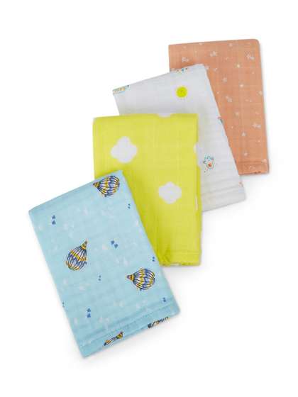 Portico Pack of 4
                    Infants Little Peaches 100% Cotton Burp Cloth