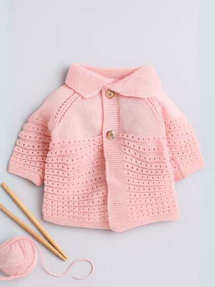 Little Angels Woollen
                    Baby Cardigan Sweater