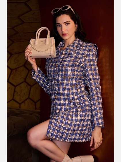 Kazo Textured
                        Structured Sling Bag