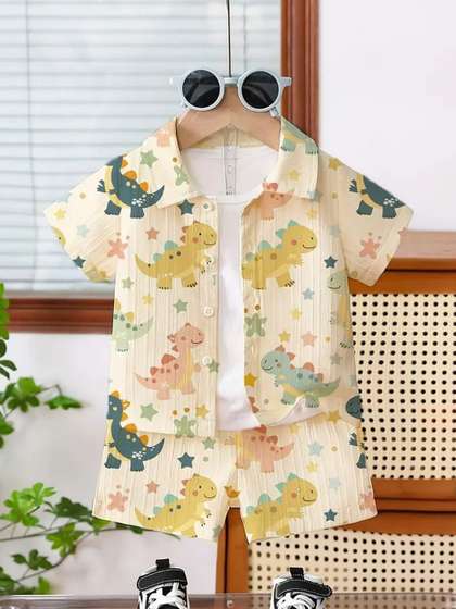 DANFORTH Kids Printed
                      Shirt With Shorts
