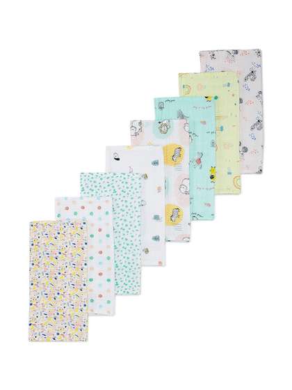 Portico Pack of 8
                    Infants Little Peaches 100% Cotton Burp Cloth