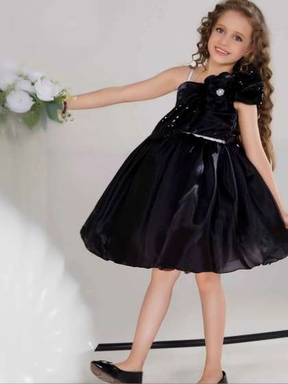Lagorii Embellished
                    Applique Fit & Flare Dress