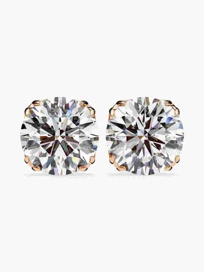 Valanova Sterling
                        Silver Plated With Rose Gold & Certified Lab
                        Grown Diamond 1.00cts Vse0014r100