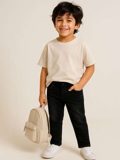 TALES & STORIES Boys
                    Slim Fit Mid-Rise Light Fade Stretchable Jeans