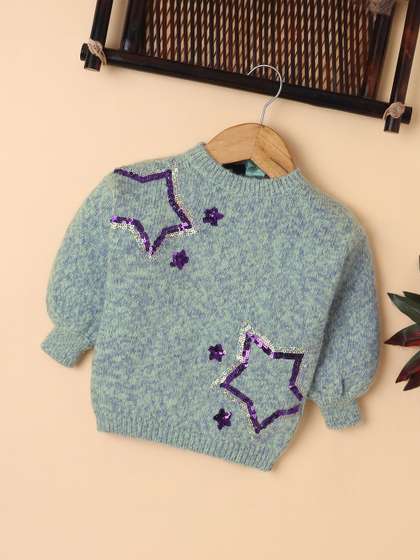 Yellow Apple Girls
                      Pullover with Embellished Detail