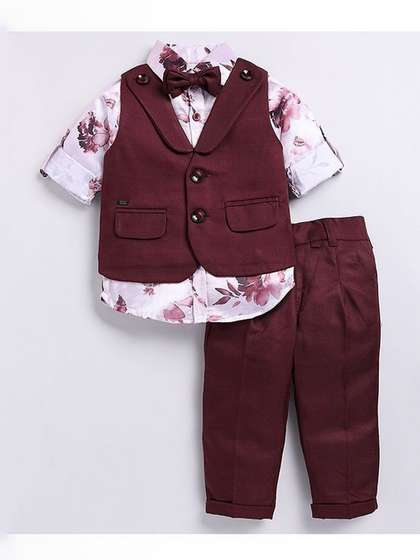Dhyana Boys Printed
                    Shirt with Trousers