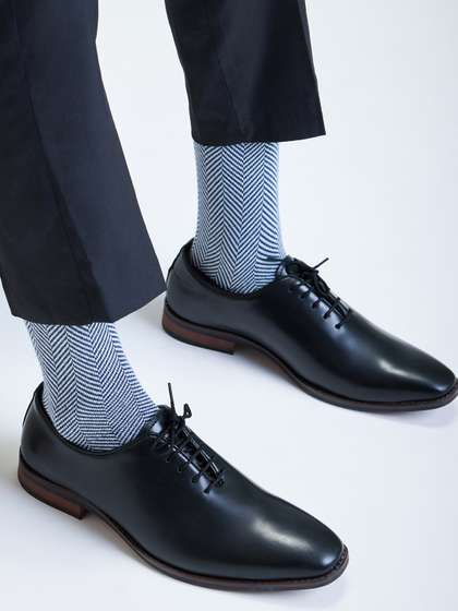 Mint & Oak Men
                      Patterned Above Ankle-Length Socks