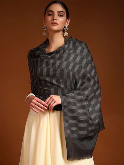 Pashmoda Women
                        Geometric Woven Design Shawl