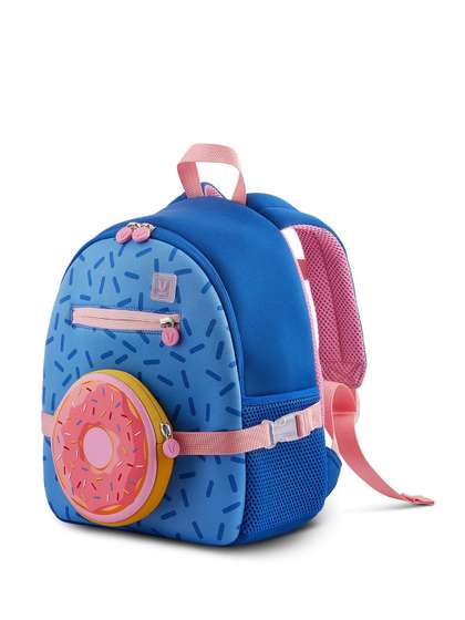 Vaya Kids Blue Donut
                    Printed School Backpack