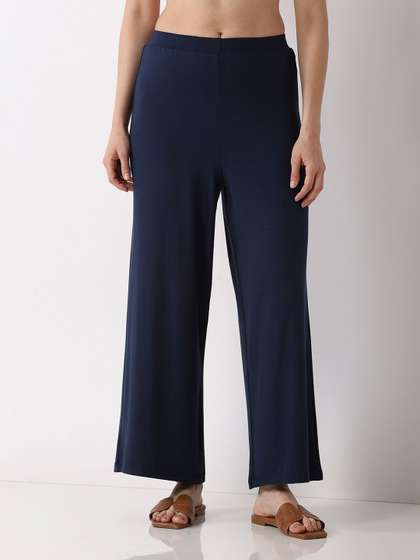 Biba Women Solid
                        Straight Palazzos