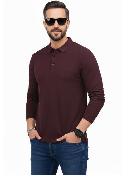 Mast & Harbour Men Polo Collar T-shirt