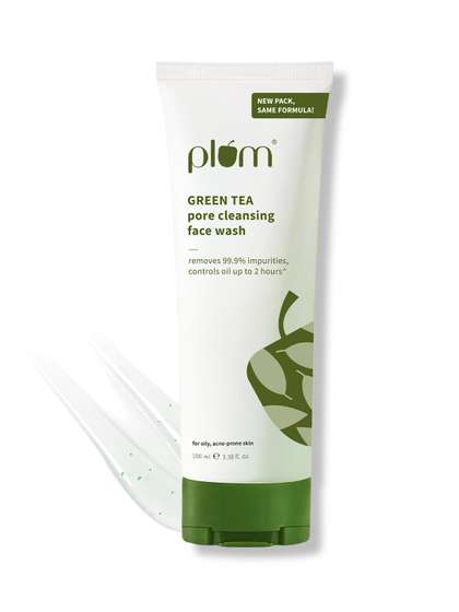 Plum Green Tea Pore
                    Cleansing Gel Face Wash With Glycolic Acid To Fights
                    Acne & Oil- 100ml