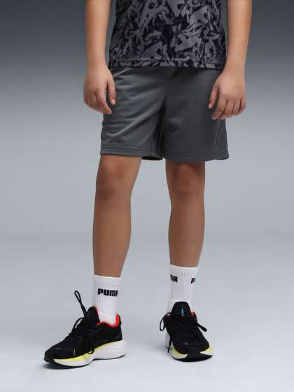 Puma Sprint Boys'
                    Sweat-Wicking Knit Shorts