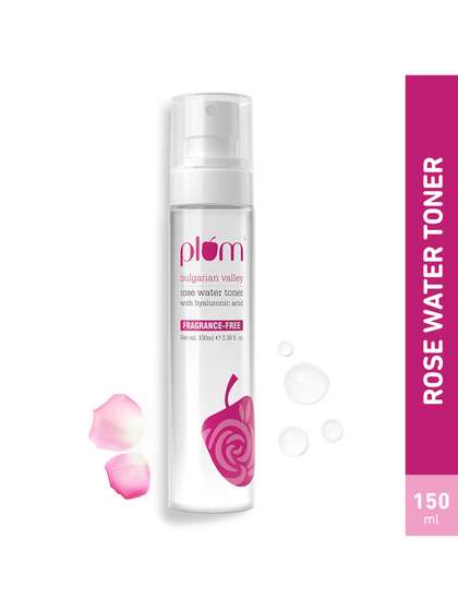 Plum Bulgarian
                          Valley Rose Water Spray Toner With Hyaluronic
                          Acid To Hydrate Skin - 100 ml