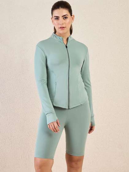 COLOR CAPITAL
                          Women Lightweight Antimicrobial Training or
                          Gym Sporty Jacket