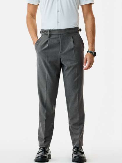 Snitch Men Wrinkle
                        Free Pleated Trousers
