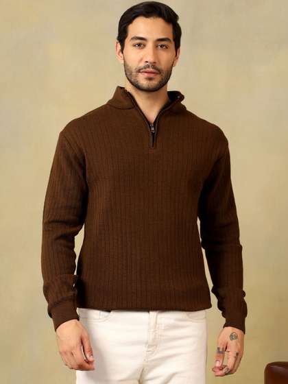 Voxmonks Men Ribbed
                        Pullover