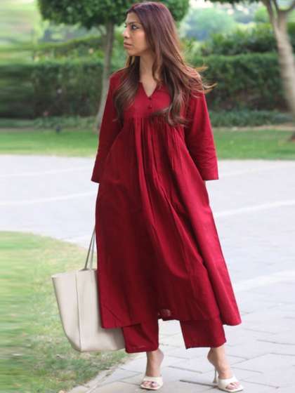 Aaghnya Women Empire
                        Kurta with Trousers