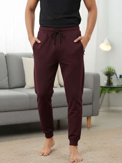The Roadster
                        Lifestyle Co. Men Regular Fit Mid-Rise Cotton
                        Joggers