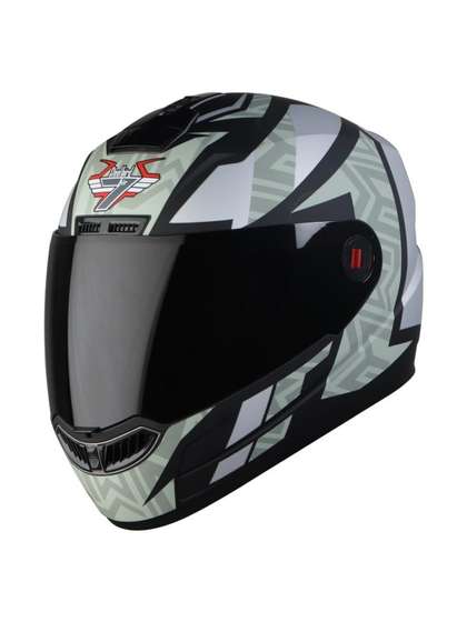 Steelbird Men Printed
                    Scratch Resistant Full Face Motorbike Helmet