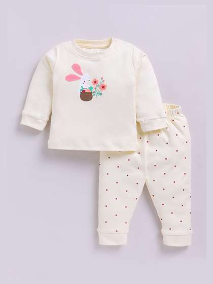 Smart Baby Girls
                          Printed T-shirt with Trousers