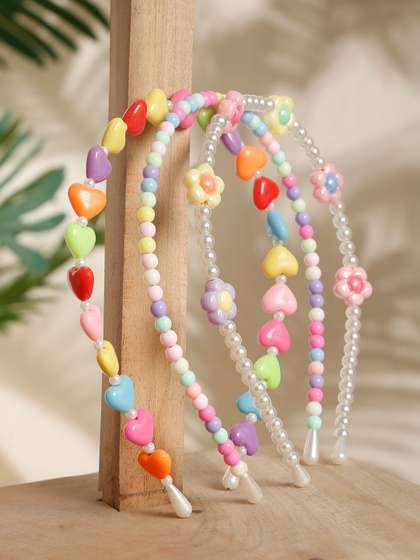 Stoln Girls Set of 3
                    Beaded Hairband