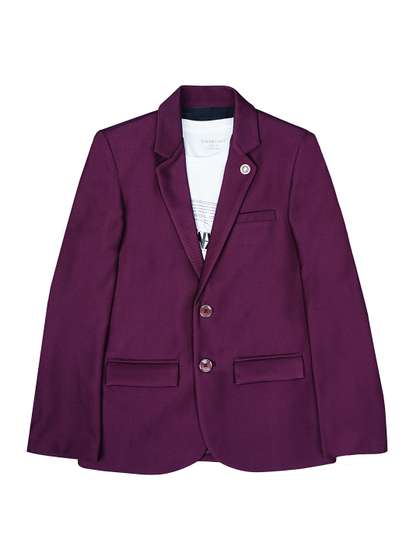 CHARCHIT Boys Long
                    Sleeves Single-Breasted Blazers and T-Shirt