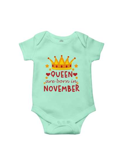 THE PRINT PLATTER
                    Infants Born In November Printed Ultra Bio Wash
                    Cotton Bodysuit
