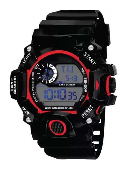 SELLORIA Boys Dial &
                    Bracelet Style Straps Digital Multi Function Watch
                    Red03sk