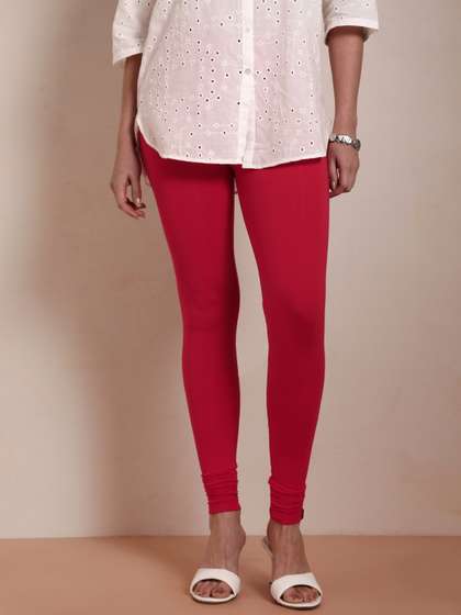 TWIN BIRDS High-Rise
                        Churidar-Length Leggings