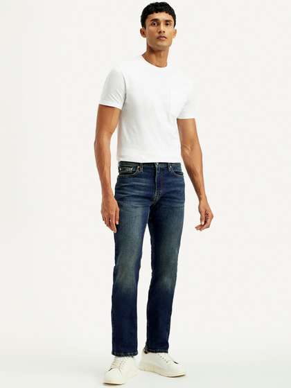 Levis Straight Fit Mid-Rise Jeans