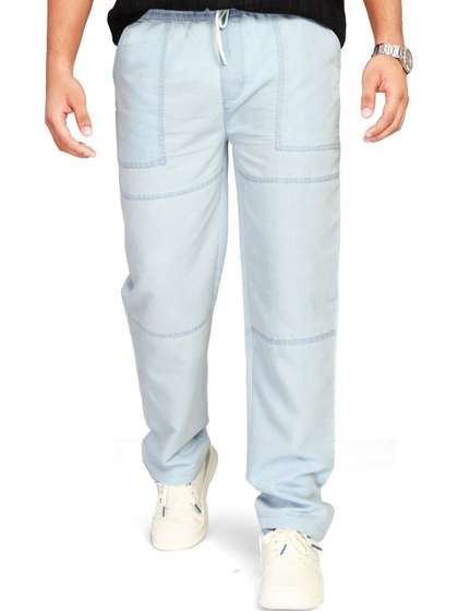 UNOseven Boys Straight
                    Fit Street Wear Mid-Rise Denim Pants