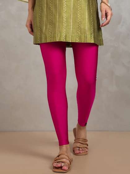 TWIN BIRDS Women
                          Ankle-Length Shimmer Leggings