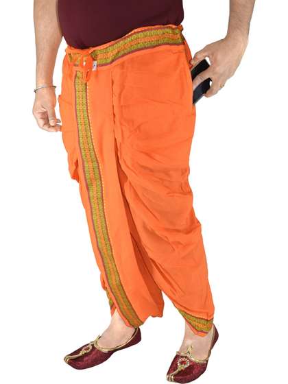 TUNI MANI Men Solid
                        Adjustable Drawstring Waist with Side Pocket
                        Readymade Dhoti Pant