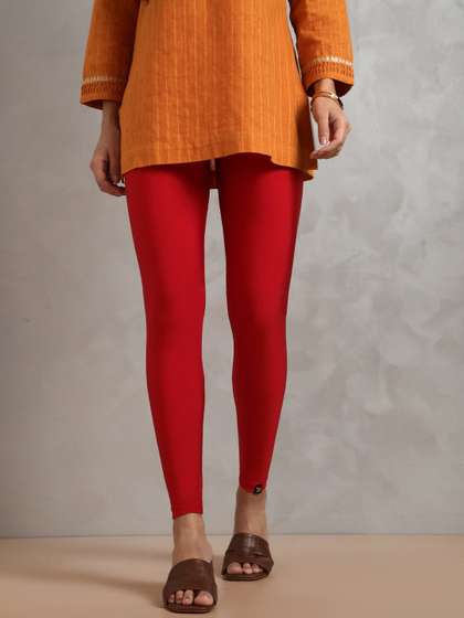 TWIN BIRDS Women
                        Ankle-Length Shimmer Leggings