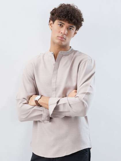 HERE&NOW Men
                        Solid Daily Straight Kurta