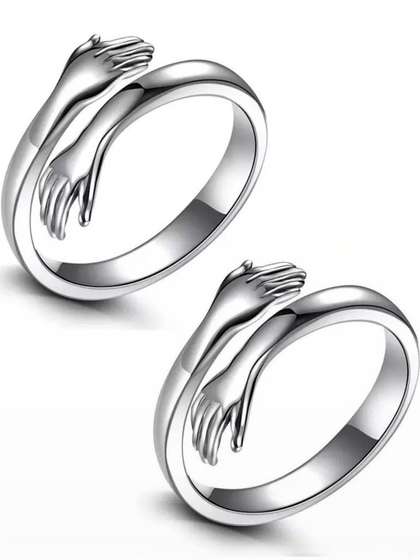 Teeragaj Set Of 2
                      Cuddle-Hug Adjustable Finger Rings